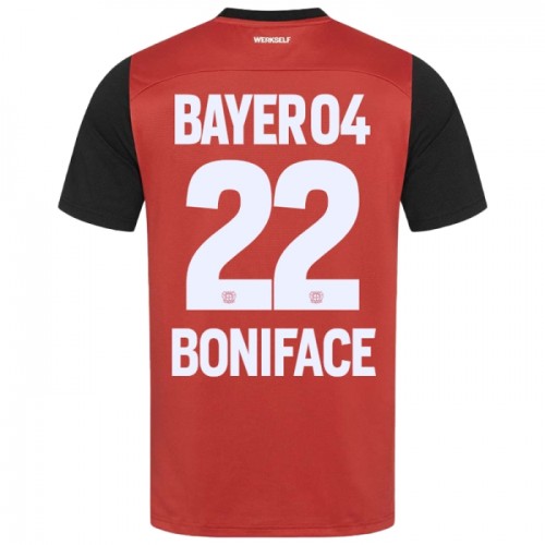 Camiseta Bayer 04 Leverkusen Victor Boniface 22 Primera 2024-25 Camiseta Bayer 04 Leverkusen Victor Boniface 22 Primera 2024-25